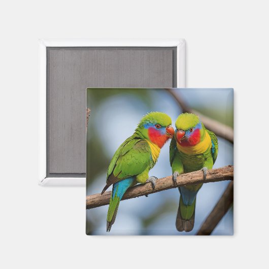 Rainbow Lorikeets Magneet (Voorkant / Achterkant)