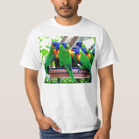 Rainbow Lorikeets T-shirt (Voorkant)