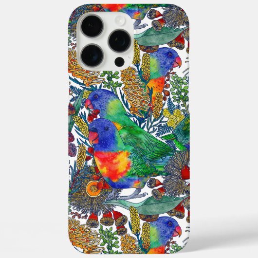 Rainbow Loriket Botanische tuin Case-Mate iPhone Case (Achterkant)