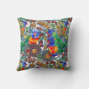 Rainbow Loriket Botanische tuin Kussen