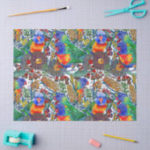 Rainbow Loriket Botanische tuin Tissuepapier (Craft)