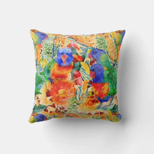 Rainbow Loriket Garden Kussen