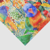 Rainbow Loriket Garden Tissuepapier (Detail)