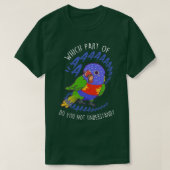 Rainbow Loriket Parrot Aaaa T-shirt (Design voorkant)
