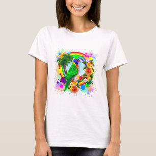Rainbow Loriket Parrot Art T-shirt