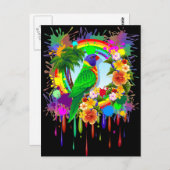 Rainbow Loriket Parrot Briefkaarten (Voorkant / Achterkant)