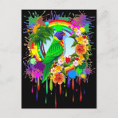 Rainbow Loriket Parrot Briefkaarten (Voorkant)