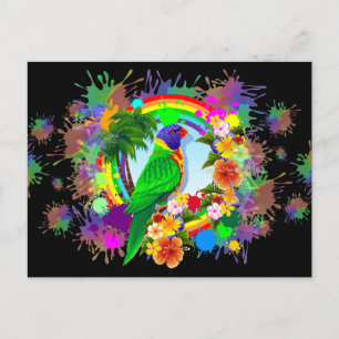 Rainbow Loriket Parrot Briefkaarten