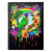 Rainbow Loriket Parrot-laptop Notitieboek (Voorkant)
