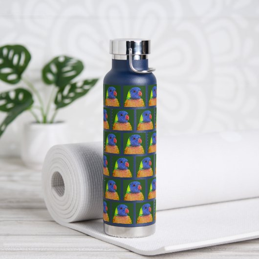 Rainbow Loriket Parrot Pattern Waterfles (Yoga)