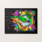 Rainbow Loriket Parrot Photo_Puzzle Legpuzzel (Horizontaal)