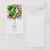 Rainbow Loriket Parrot Visitekaartjes (Voorkant / Achterkant)