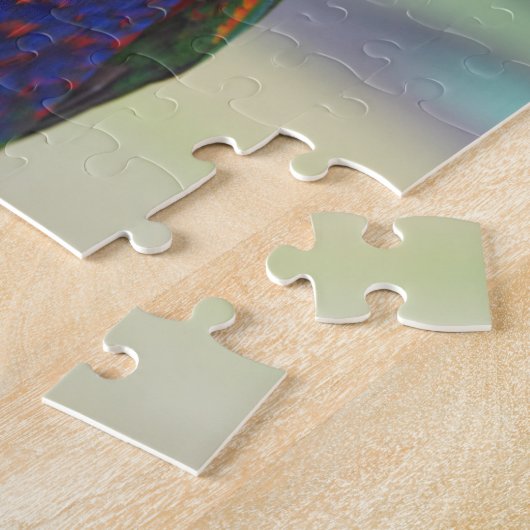 Rainbow Loriket (Trichoglossus haematodus 2) Legpuzzel (Zijkant)