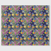 Rainbow Loriket Wrapping Paper Cadeaupapier (Vlak)