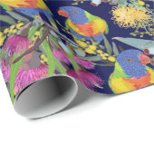 Rainbow Loriket Wrapping Paper Cadeaupapier (Rol Hoek)
