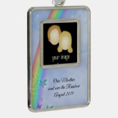 Rainbow Loss-Ornament Verzilverd Omlijst Ornament (Rechts)