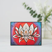 Rainbow Lotus briefkaart (Staand voorkant)