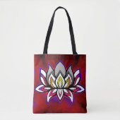 Rainbow Lotus Tote Bag (Voorkant)