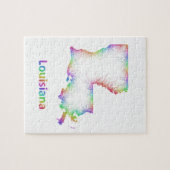 Rainbow Louisiana-kaart Legpuzzel (Horizontaal)
