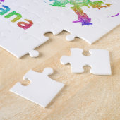Rainbow Louisiana-kaart Legpuzzel (Zijkant)
