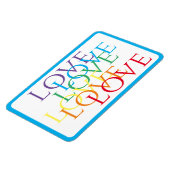 RAINBOW LOVE 4x6 Flexibele Magneet / Blauw (Linkerzijde)