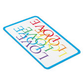 RAINBOW LOVE 4x6 Flexibele Magneet / Blauw (Rechterzijde)