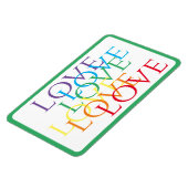 RAINBOW LOVE 4x6 Flexibele Magneet / Groen (Linkerzijde)