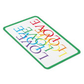 RAINBOW LOVE 4x6 Flexibele Magneet / Groen (Rechterzijde)