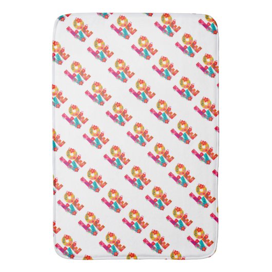 Rainbow Love Badmat (Voorkant Verticaal)