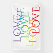 RAINBOW LOVE Banner 2.5'x4' (Verticaal)