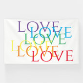 RAINBOW LOVE Banner 6'x10' (Horizontaal)