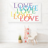 RAINBOW LOVE Banner 6'x10' (Insitu)