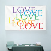 RAINBOW LOVE Banner 6'x10' (Beurs)