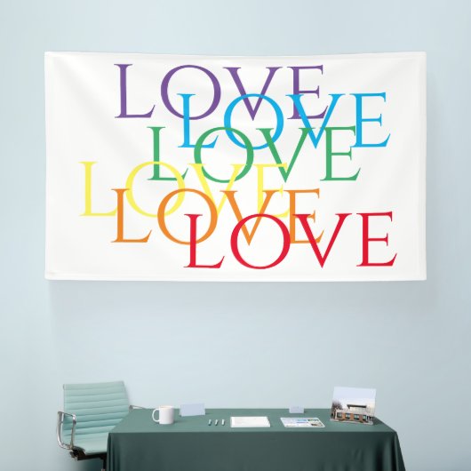 RAINBOW LOVE Banner 6'x10' (Beurs)