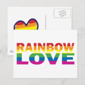RAINBOW-LOVE BRIEFKAART (Voorkant / Achterkant)