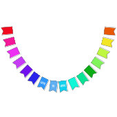 Rainbow LOVE Bunting you Customize Vlaggetjes (Alle)