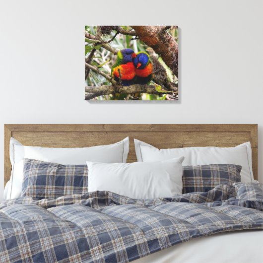 Rainbow Love Canvas Afdruk (Insitu (Slaapkamer))
