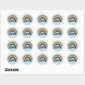 RAINBOW LOVE DECAL STICKER (Vel)