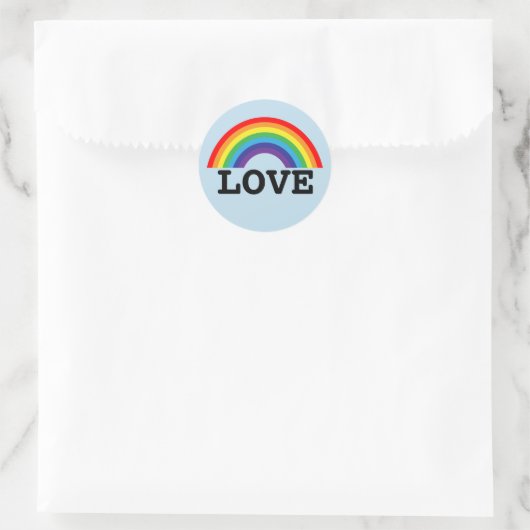 RAINBOW LOVE DECAL STICKER (Tas)