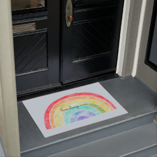 Rainbow Love Deurmat