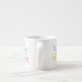 RAINBOW LOVE Espresso Cup Kop (Achterkant)