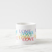 RAINBOW LOVE Espresso Cup Kop (Voorkant)