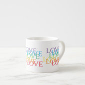 RAINBOW LOVE Espresso Cup Kop (Voorkant rechts)