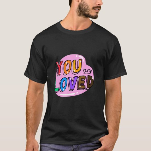 Rainbow Love Fireden Love Pride LGBTQ+ T-shirt (Voorkant)