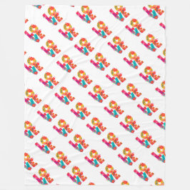 Rainbow Love Fleece Deken