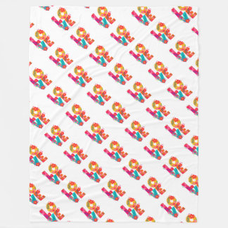 Rainbow Love Fleece Deken