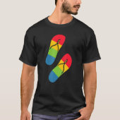 Rainbow Love Flip-Flop Sandalen T-shirt (Voorkant)