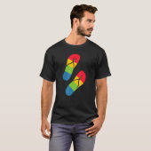 Rainbow Love Flip-Flop Sandalen T-shirt (Voorkant volledig)