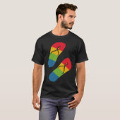 Rainbow Love Flip Flop Sandals T-shirt (Voorkant volledig)