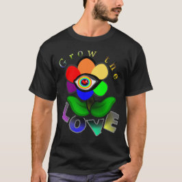 Rainbow Love Flower T-Shirt